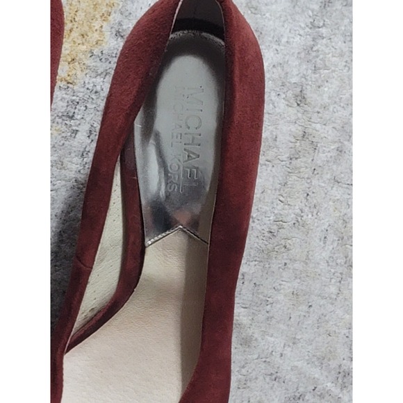 Michael Michael Kors Women's Burgundy Suede Pumps Heels Size 7 - Picture 12 of 12
